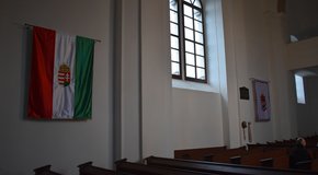 Kép: Zászlószentelés Felsőszecsén